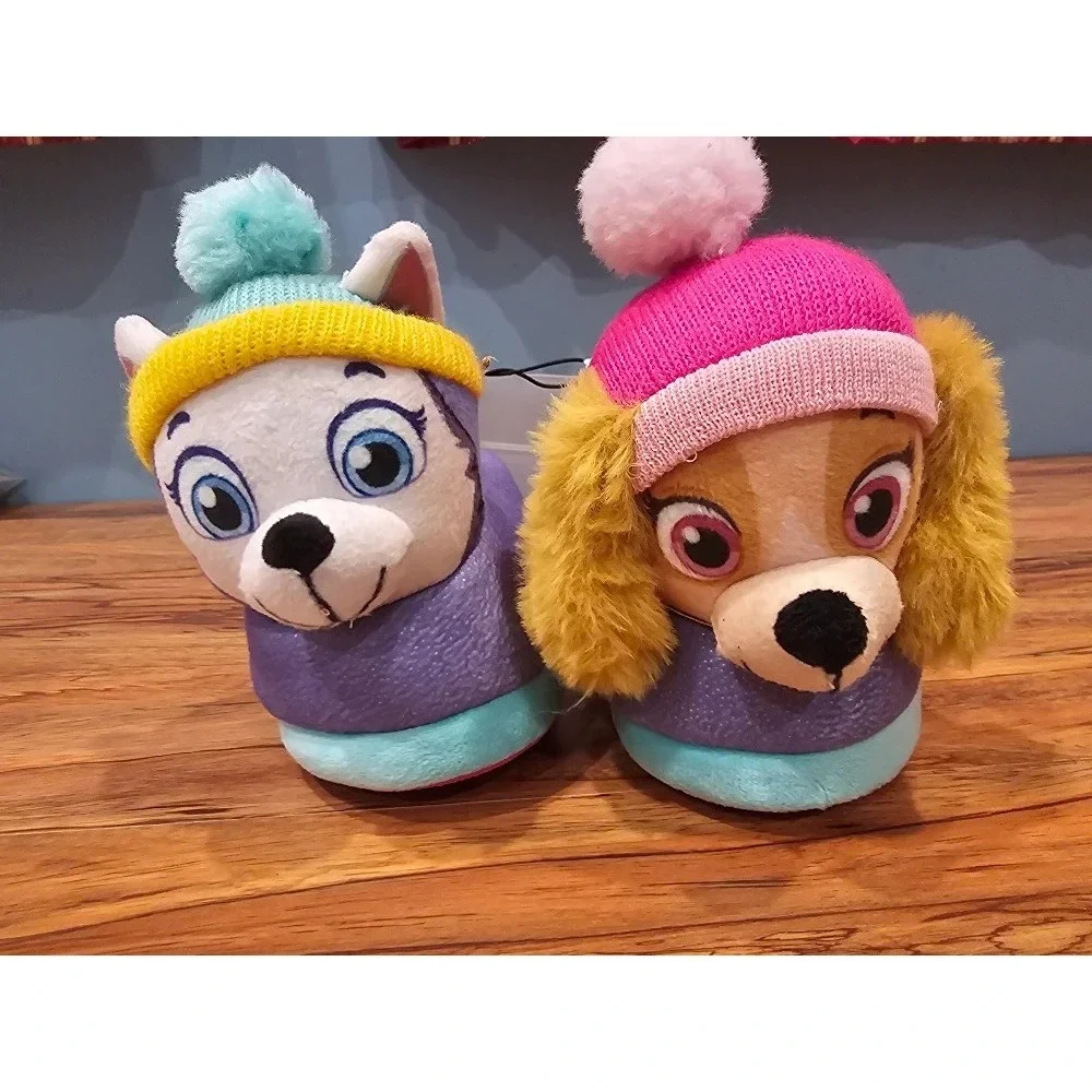 Nickelodeon Girls' Paw Patrol Slippers - Purple, Size 9/10 Toddler